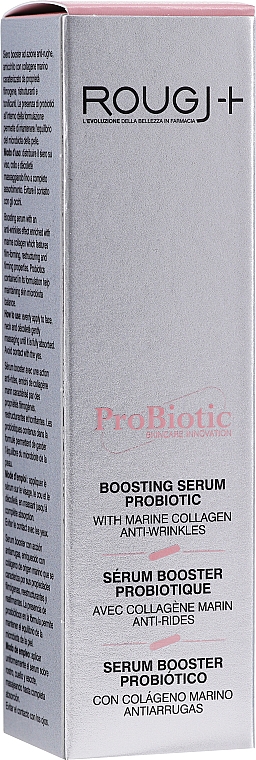 Kolagenowe serum-booster do twarzy - Rougj+ ProBiotic Collagene Siero Booster  — Zdjęcie N1