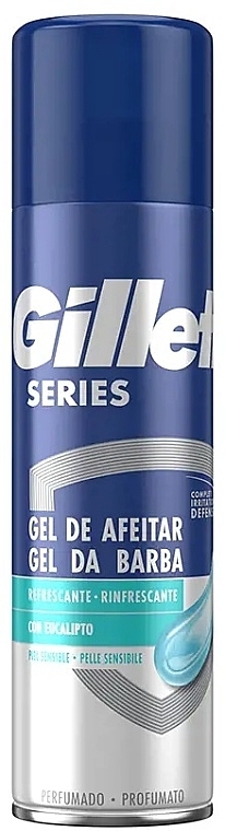 Żel do golenia z efektem chłodzenia do skóry wrażliwej - Gillette Series Sensitive Cool Shave Gel — Zdjęcie N2