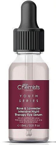 Intensywne serum pod oczy na noc - Skin Chemists Youth Series Rose & Lavender Intensive Night Therapy Eye Serum — Zdjęcie N1
