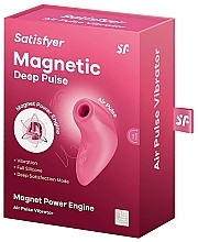 Wibrator łechtaczkowy, różowy - Satisfyer Magnetic Deep Pulse Air Pulse Vibrator — Zdjęcie N2