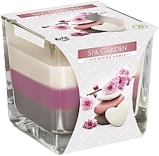 Świeca zapachowa trójwarstwowa w szkle Ogród Spa - Bispol Scented Candle Spa Garden — Zdjęcie N1