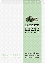 Lacoste L.12.12 Blanc Eau Fraiche - Woda toaletowa — Zdjęcie N3