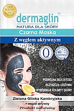 Kup Czarna maska ​​do twarzy z węglem aktywnym - Dermaglin