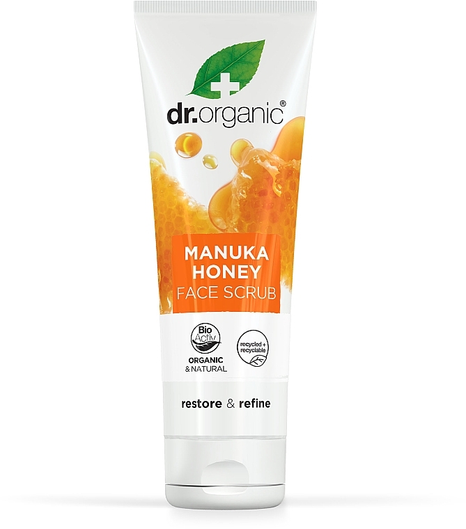 Peeling do twarzy Organiczny miód manuka - Dr Organic Manuka Honey Face Scrub — Zdjęcie N1