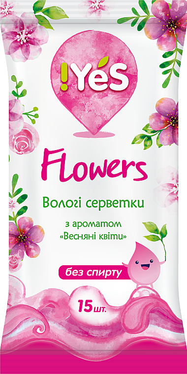 Chusteczki nawilżane, Wiosenne kwiaty - !YES