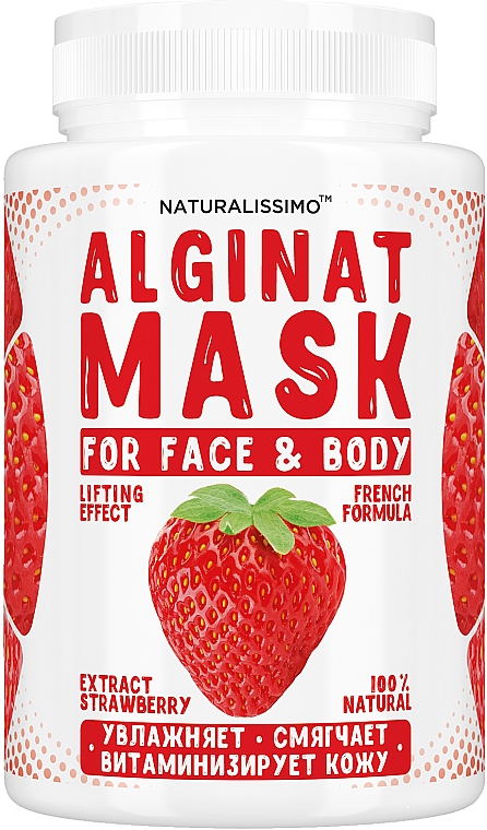 Maska alginianowa z truskawkami - Naturalissimoo Strawberry Alginat Mask — Zdjęcie N1