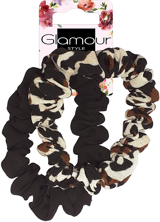 Gumka-scrunchie do włosów, 417618 - Glamour — Zdjęcie N1