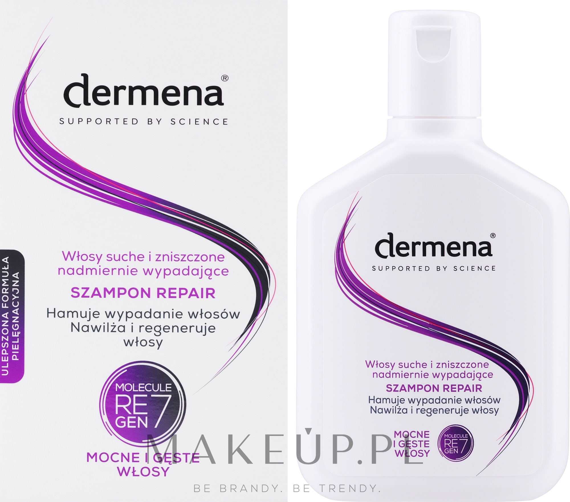 Szampon hamujący wypadanie włosów suchych i zniszczonych - Dermena Repair Hair Care Shampoo — Zdjęcie 200 ml