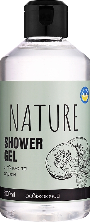 Żel pod prysznic Mięta i ogórek - Bioton Cosmetics Nature — Zdjęcie N2