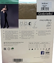 Rajstopy damskie Mikrofibra, 60 Den, neutro - Gabriella — Zdjęcie N3