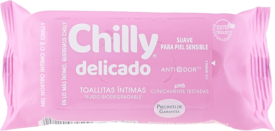 Chusteczki do higieny intymnej Delikatne - Chilly Gel Delicate Intimate Wipes — Zdjęcie N1