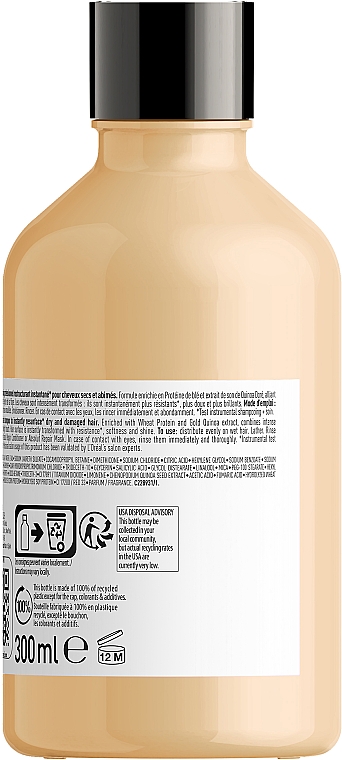 Naprawczy szampon do włosów zniszczonych z komosą i proteinami - L'Oreal Professionnel Serie Expert Absolut Repair Gold Quinoa + Protein Shampoo — Zdjęcie N2