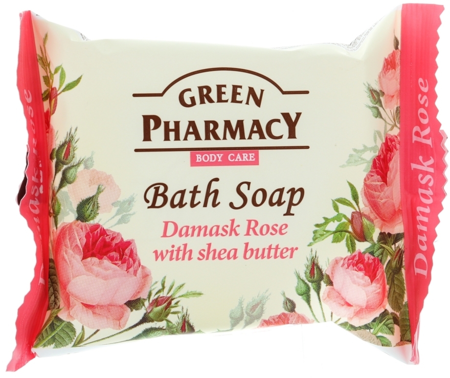 Mydło kosmetyczne Róża damasceńska i masło shea - Green Pharmacy Body Care Bath Soap Damask Rose with Shea Butter — Zdjęcie N1