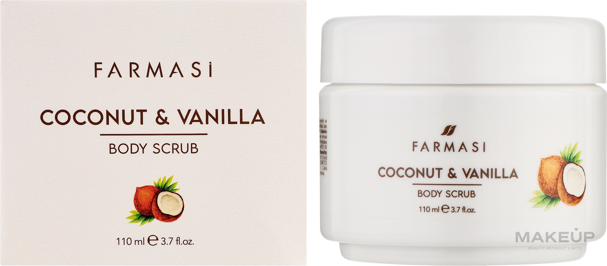 Scrub do ciała Kokos i wanilia - Farmasi Coconut & Vanilla Body Scrub — Zdjęcie 110 ml