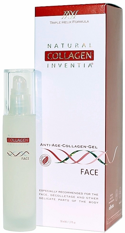 Przeciwstarzeniowy żel kolagenowy do twarzy - Natural Collagen Inventia Face — Zdjęcie N1