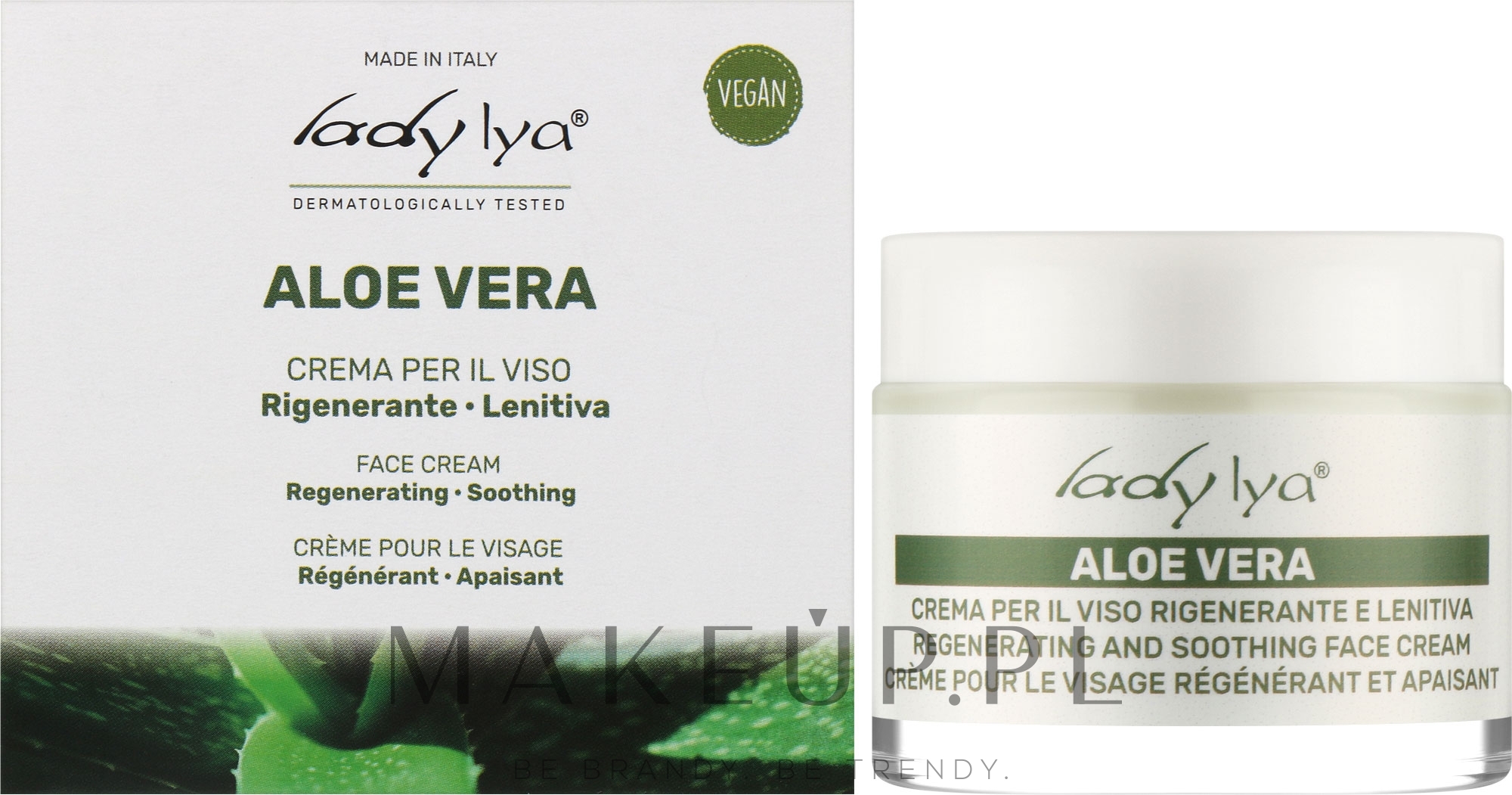 Kojący krem ​​do twarzy z Aloe Vera - Lady Lya Face Cream — Zdjęcie 50 ml