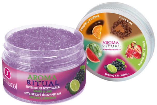 Antystresowy scrub do ciała Winogrono i limonka - Dermacol Aroma Ritual Body Scrub Grape & Lime — Zdjęcie N1