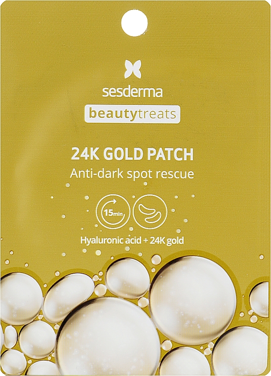 Hydrożelowe płatki pod oczy - SesDerma Laboratories Beauty Treats 24k Gold Eye Patch — Zdjęcie N1