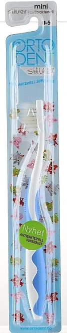 Szczoteczka do zębów Silver Kids Smile, niebieska - Orto-Dent Mini Toothbrush — Zdjęcie N1