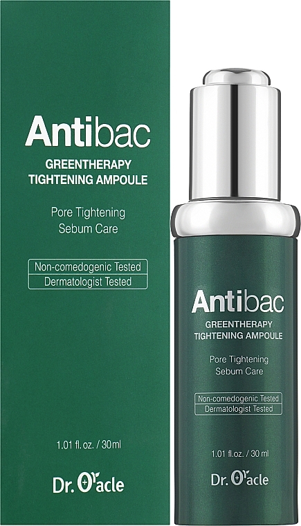 Antybakteryjne serum do twarzy - Dr. Oracle Antibac Green Therapy Tightening Ampoule — Zdjęcie N1