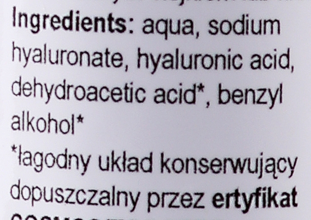 Kwas hialuronowy potrójny 1% - E-Fiore Hyaluronic Acid Gel 1% — Zdjęcie N3
