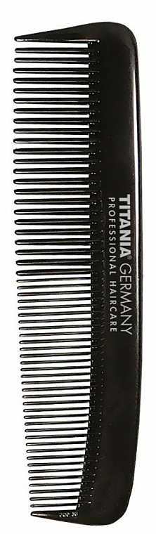 Grzebień do włosów, 12 cm, czarny - Titania — Zdjęcie N1