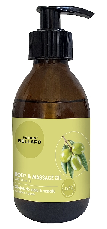 Olejek do ciała i masażu z oliwą z oliwek - Fergio Bellaro Body & Massage Oil — Zdjęcie N1