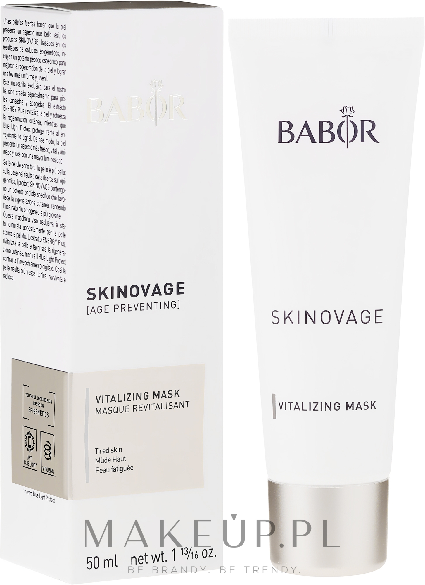 Energetyzująca maska do zmęczonej skóry twarzy - Babor Skinovage Vitalizing Mask — Zdjęcie 50 ml