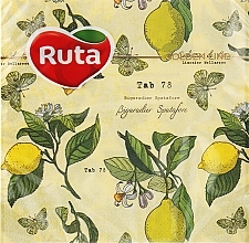 Kup Serwetki dwuwarstwowe, 33 x 33 cm, 20 szt., cytryny - Ruta