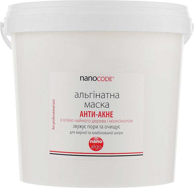 Maska alginianowa z olejkiem z drzewa herbacianego i myoksynolem Anti-acne - NanoCode Algo Masque — Zdjęcie N5