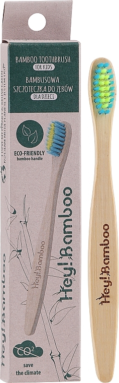 PREZENT! Bambusowa szczoteczka do zębów dla dzieci - Hey! Bamboo Bamboo Toothbrush For Kids — Zdjęcie N1