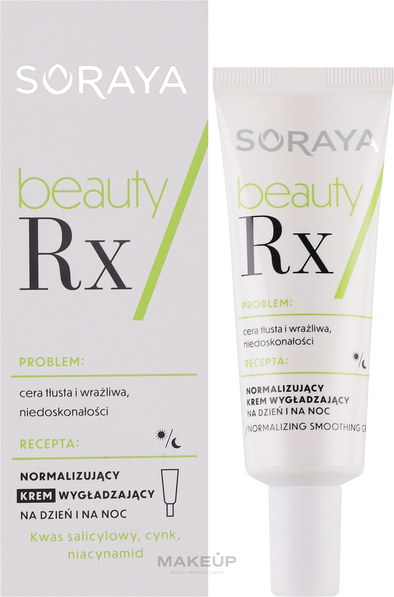 Normalizujący krem wygładzający do twarzy - Soraya Beauty Rx — Zdjęcie 50 ml