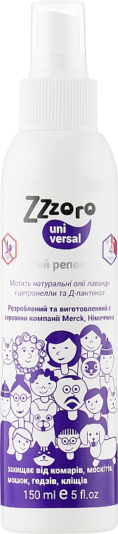 Spray przeciw komarom i kleszczom - Zzzoro Universal — Zdjęcie N3
