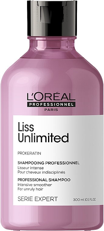 Szampon wygładzający do włosów nieposłusznych - L'Oreal Professionnel Liss Unlimited Prokeratin Shampoo — Zdjęcie N1