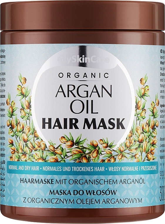 PREZENT! Maska do włosów z organicznym olejem arganowym - GlySkinCare Argan Oil Hair Mask — Zdjęcie N1