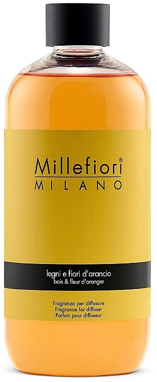Wkład do dyfuzora zapachowego - Millefiori Milano Natural Legni E Fiori d'Arancio Diffuser Refill — Zdjęcie N1