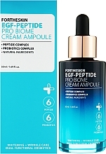 Odmładzające peptydowe serum do twarzy - Fortheskin EGF-Peptide Pro Biome Cream Ampoule — Zdjęcie N1