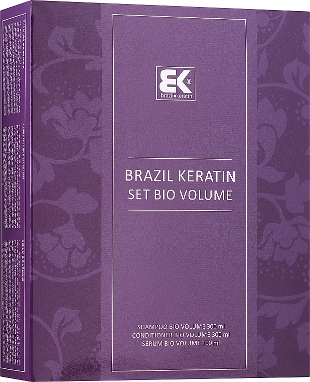 Zestaw - Brazil Keratin Bio Volume (shm 300 ml + cond 300 ml + serum 100 ml) — Zdjęcie N1