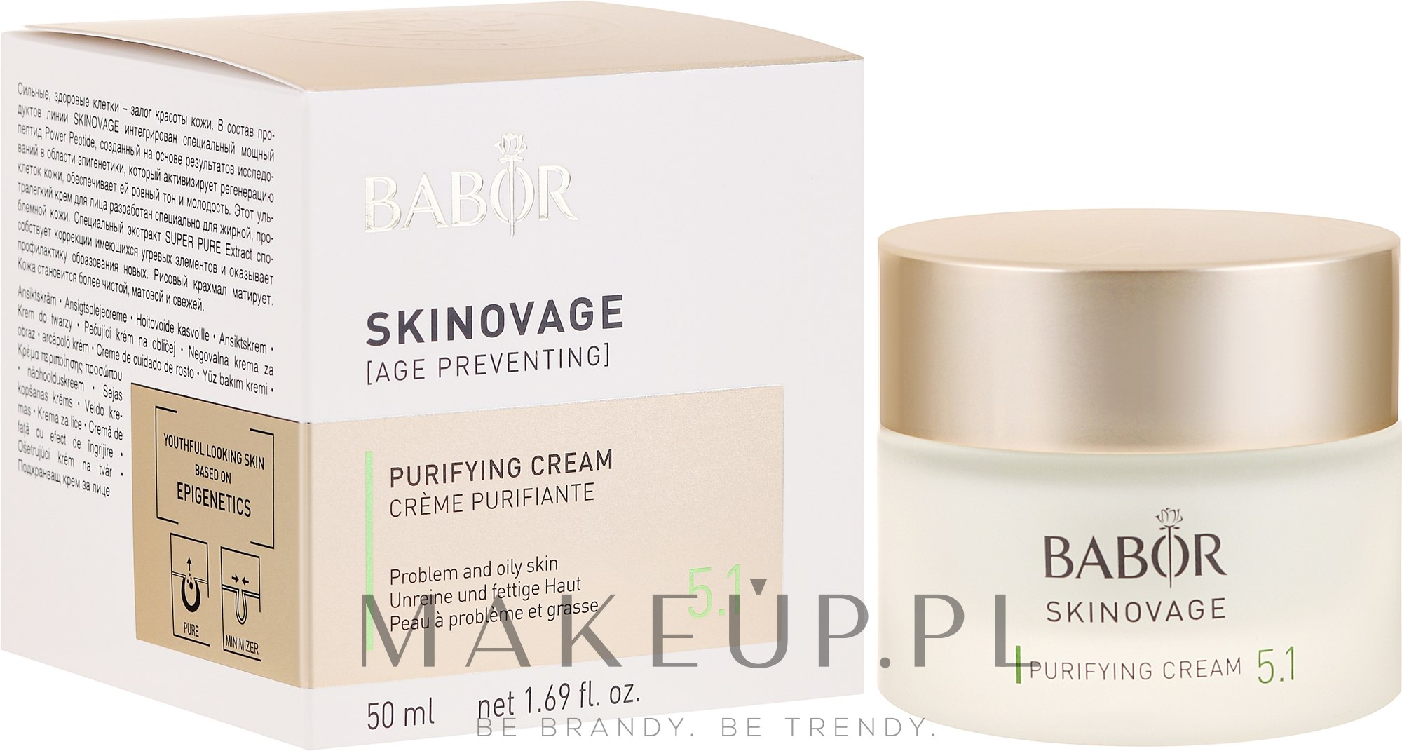 Krem do skóry problematycznej - Babor Skinovage Purifying Cream — Zdjęcie 50 ml