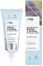 Oczyszczająca maseczka z glinki do skóry głowy zmniejszająca wydzielanie sebum - So!Flow by VisPlantis — Zdjęcie N1