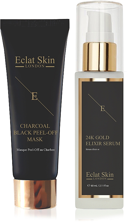 Zestaw - Eclat Skin London 24k Gold (ser/60ml + mask/50ml) — Zdjęcie N1