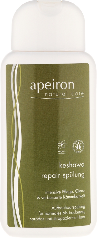 Regenerująca odżywka do włosów suchych i normalnych - Apeiron Keshawa Repair Conditioner — Zdjęcie N1