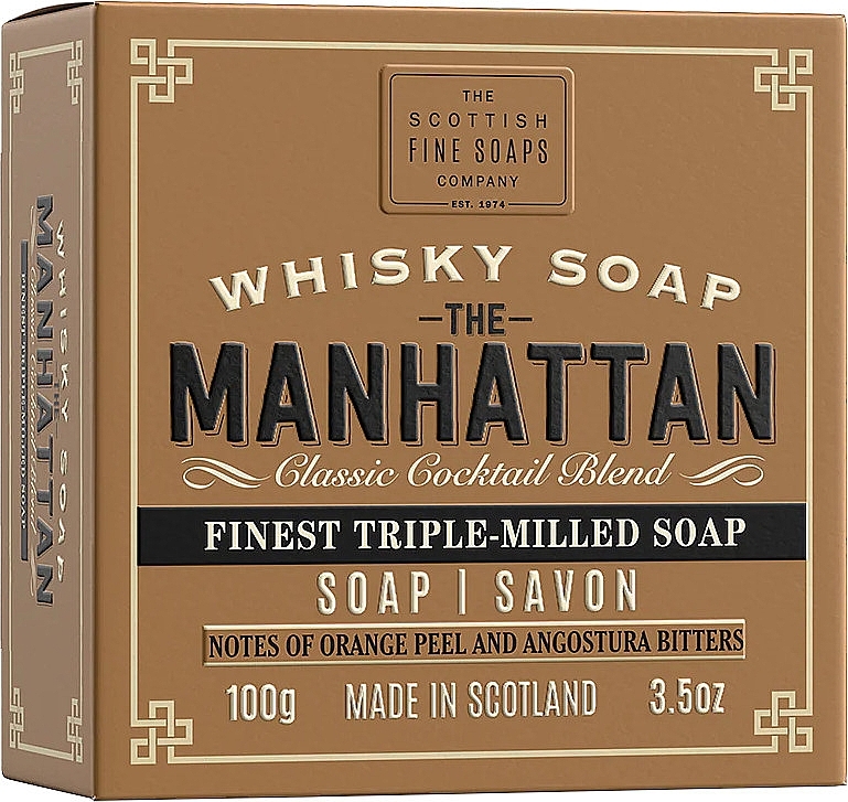 Mydło - Scottish Fine Soaps The Manhattan Whisky Soap In a Carton — Zdjęcie N1