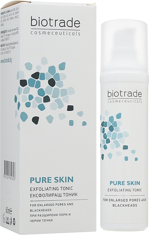 Tonik złuszczający z kwasem azelainowym, glikolowym i salicylowym - Biotrade Pure Skin Exfoliating Tonic — Zdjęcie N1