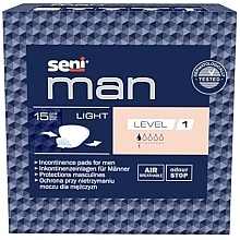 Wkładki urologiczne Man Light Level 1 dla mężczyzn, 15 szt. - Seni — Zdjęcie N1