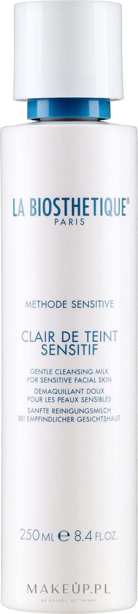 Delikatne mleczko do mycia twarzy - La Biosthetique Methode Sensitive Clair de Teint Sensitif Gentle Cleansing Milk — Zdjęcie 250 ml