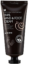 PRZECENA! Krem do rąk i stóp z mucyną ślimaka - Mizon Snail Hand And Foot Cream * — Zdjęcie N1