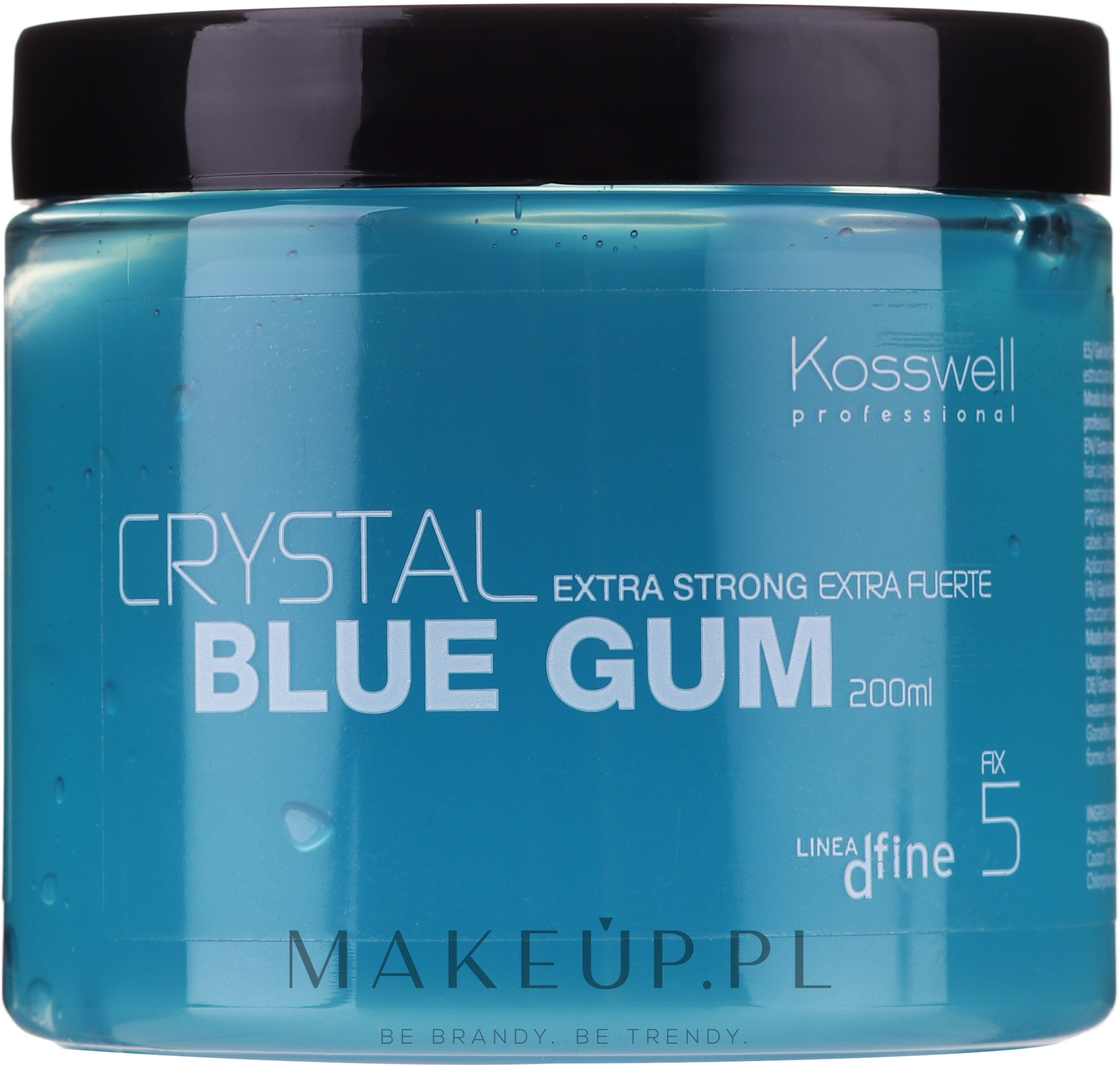 Mocny żel utrwalający - Kosswell Professional Dfine Crystal Blue Gum — Zdjęcie 200 ml