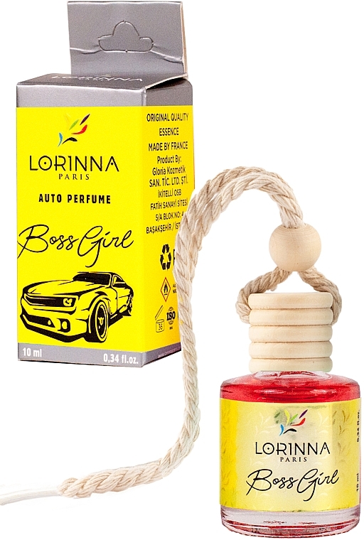 Odświeżacz powietrza do samochodu - Lorinna Paris Boss Girl Auto Perfume — Zdjęcie N1