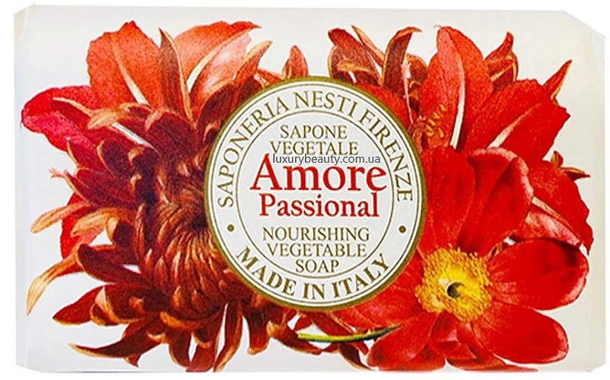 Mydło w kostce Wanilia, migdały, pomarańcza i owoce tropikalne - Nesti Dante Amore Passional Nourishing Vegetable Soap